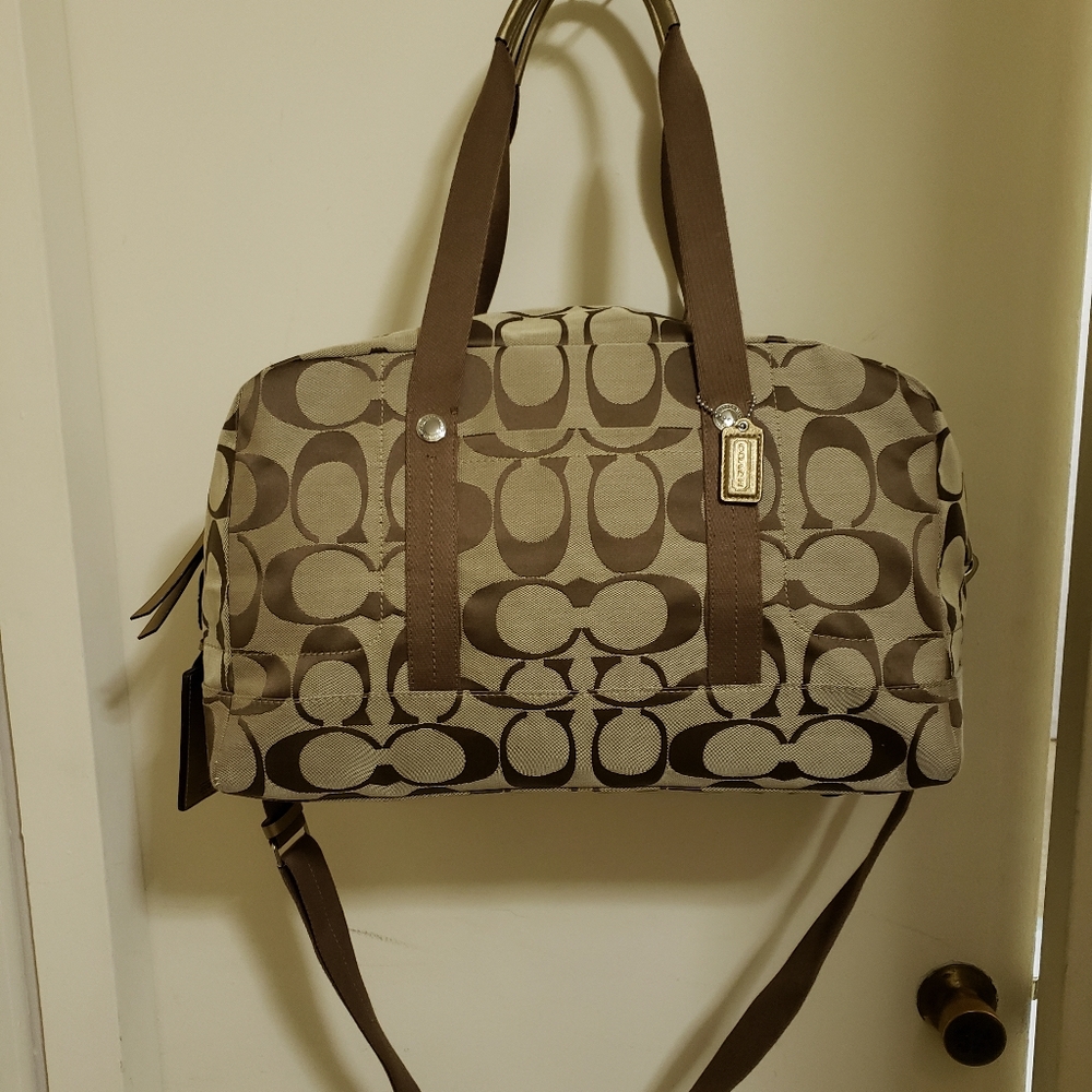 Coach signature travel bag